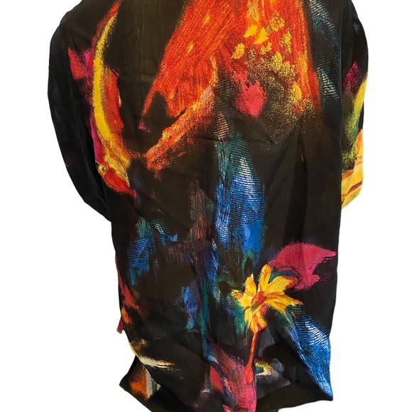 Chico’s L/XL ❤️ Stunning bright Tunic Chicos size 2 - Picture 6 of 16